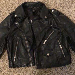Forever 21 cropped faux leather jacket